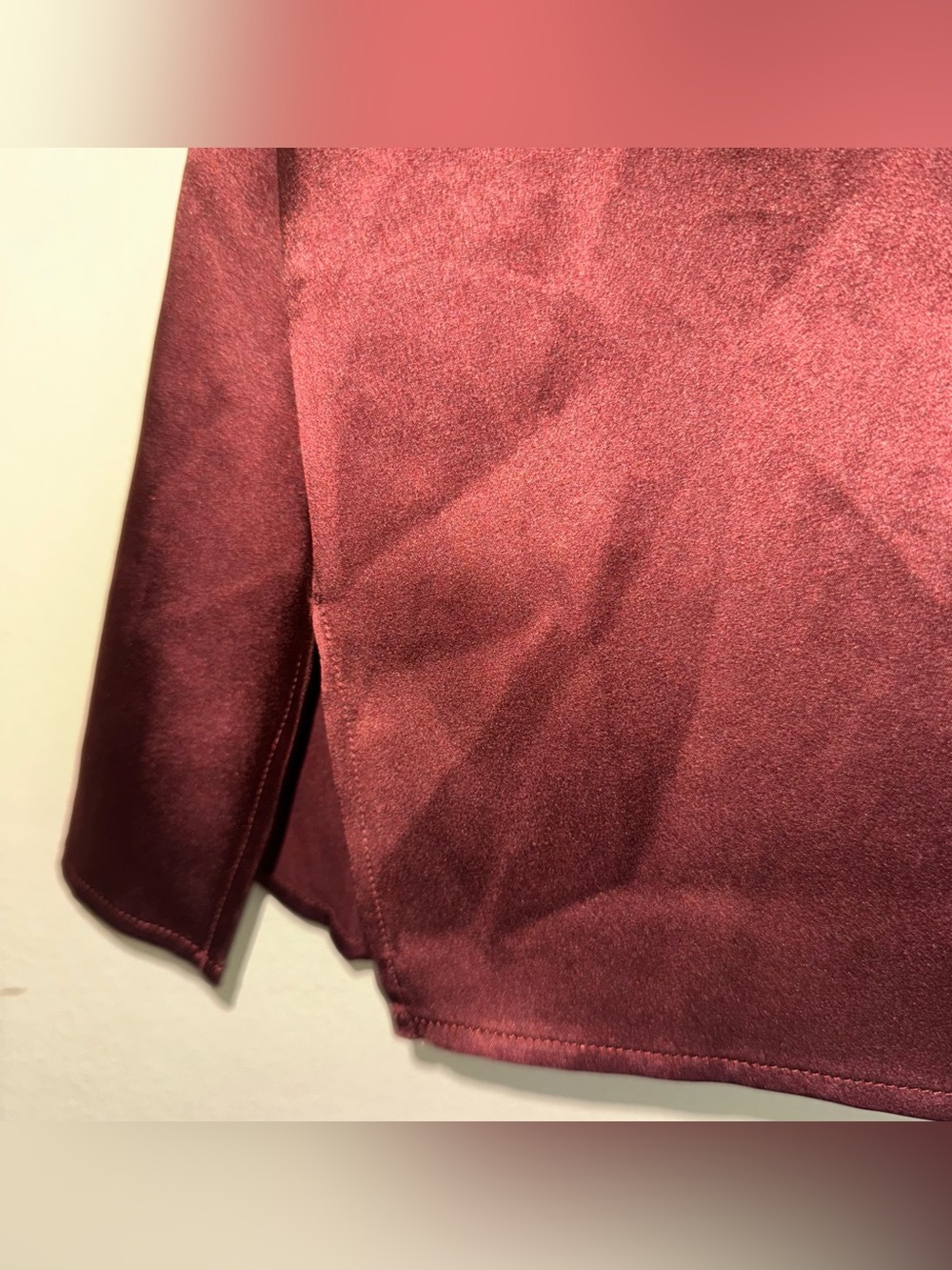 Eileen Fisher Dark Red Silk Scoop Neck Tank Top Size S - Picture 3 of 7